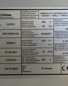 Control cabinet Zezerovo house 1 lower level